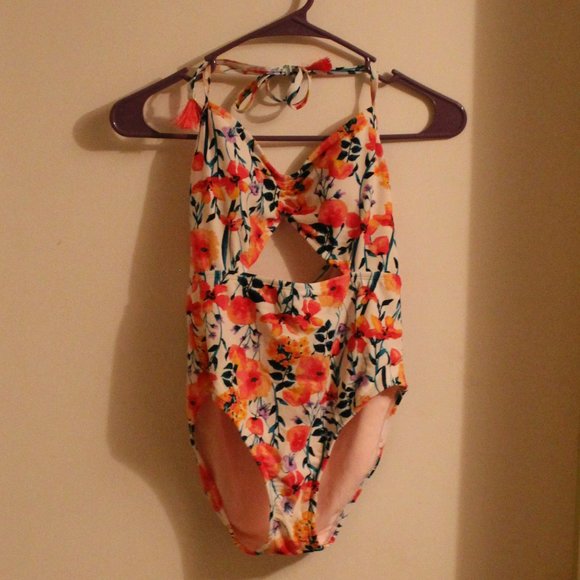 Hula Honey 1 piece Floral Print Swim Suit - Picture 1 of 2
